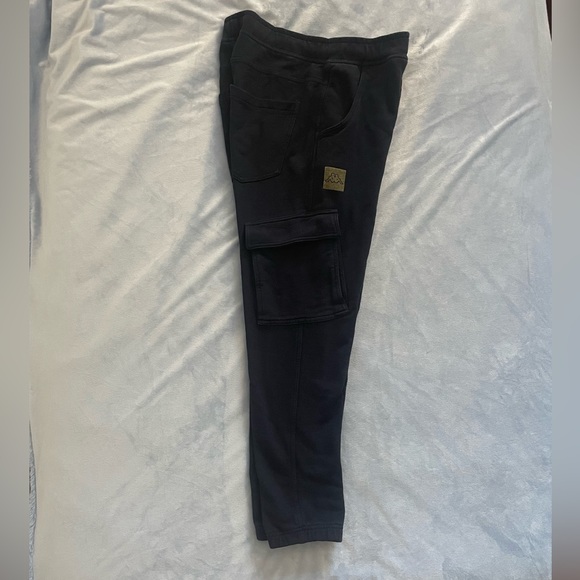 KAPPA LARGE CROPPED CARGO JOGGERS DARK BLUE - Picture 2 of 12